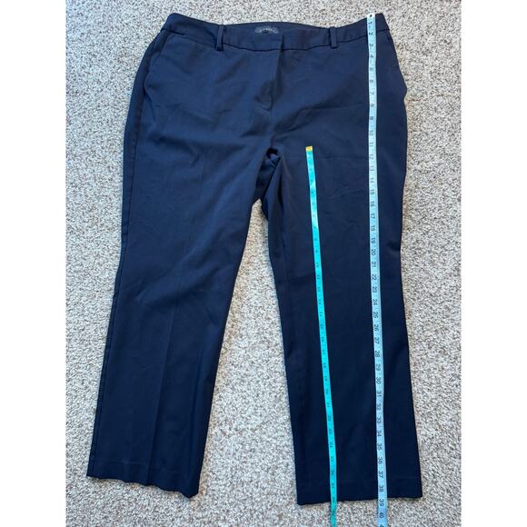 TALBOTS NAVY BLUE Dress Pants, size 20W Barely Boot; Elastic Waist - Picture 4 of 9